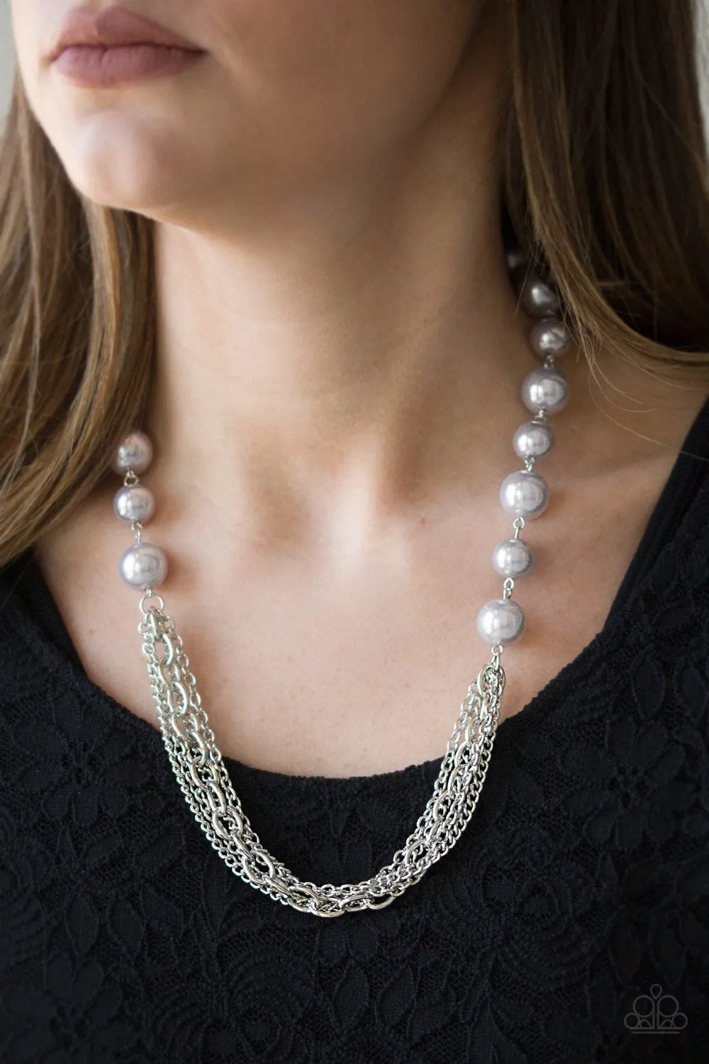 Paparazzi Runaway Bridesmaid Necklace Silver