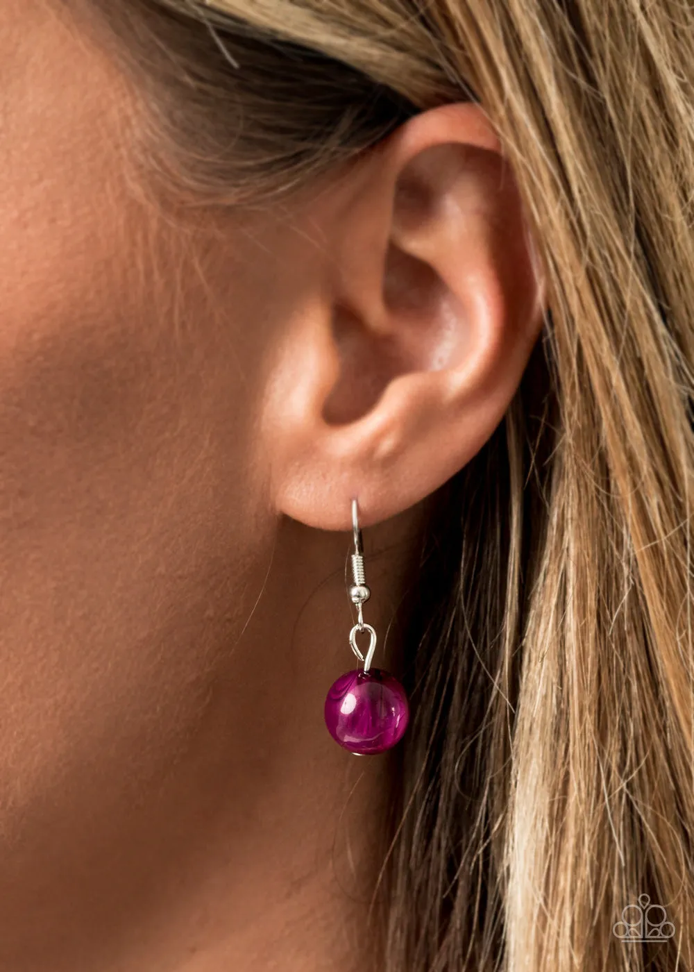 Paparazzi Sorry To Burst Your Bubble Necklace Purple
