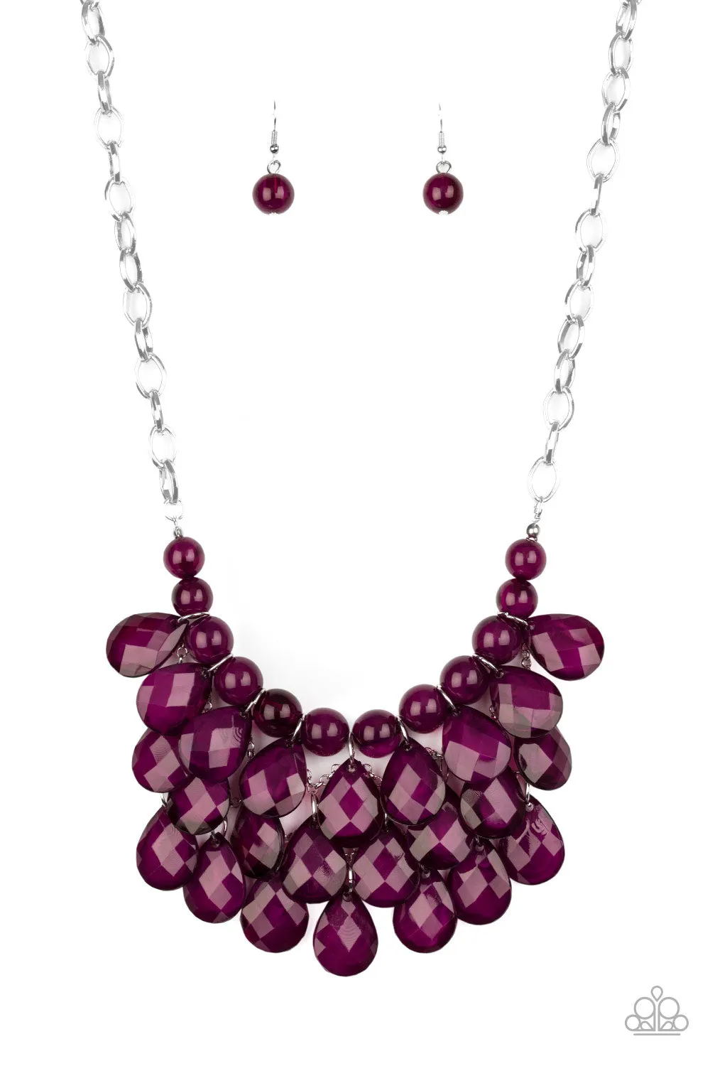 Paparazzi Sorry To Burst Your Bubble Necklace Purple