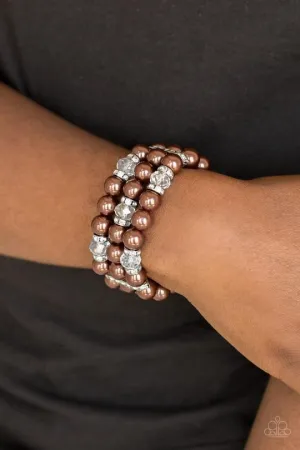 Paparazzi - Undeniably Dapper- Brown Bracelet