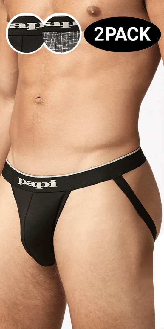 Papi Umpa049 Microflex Jockstrap Gray-texture