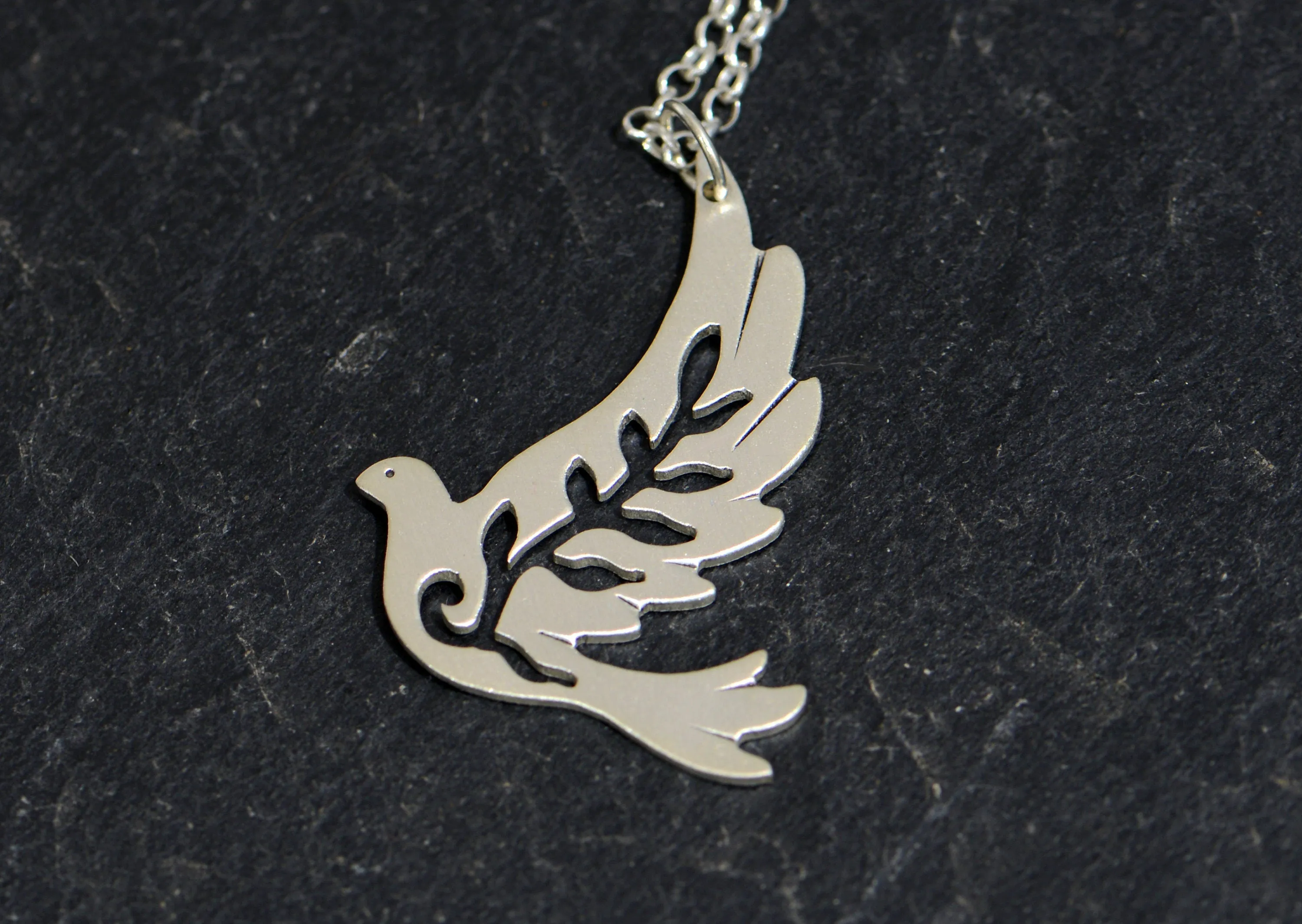 Peace Dove Sterling Silver Necklace