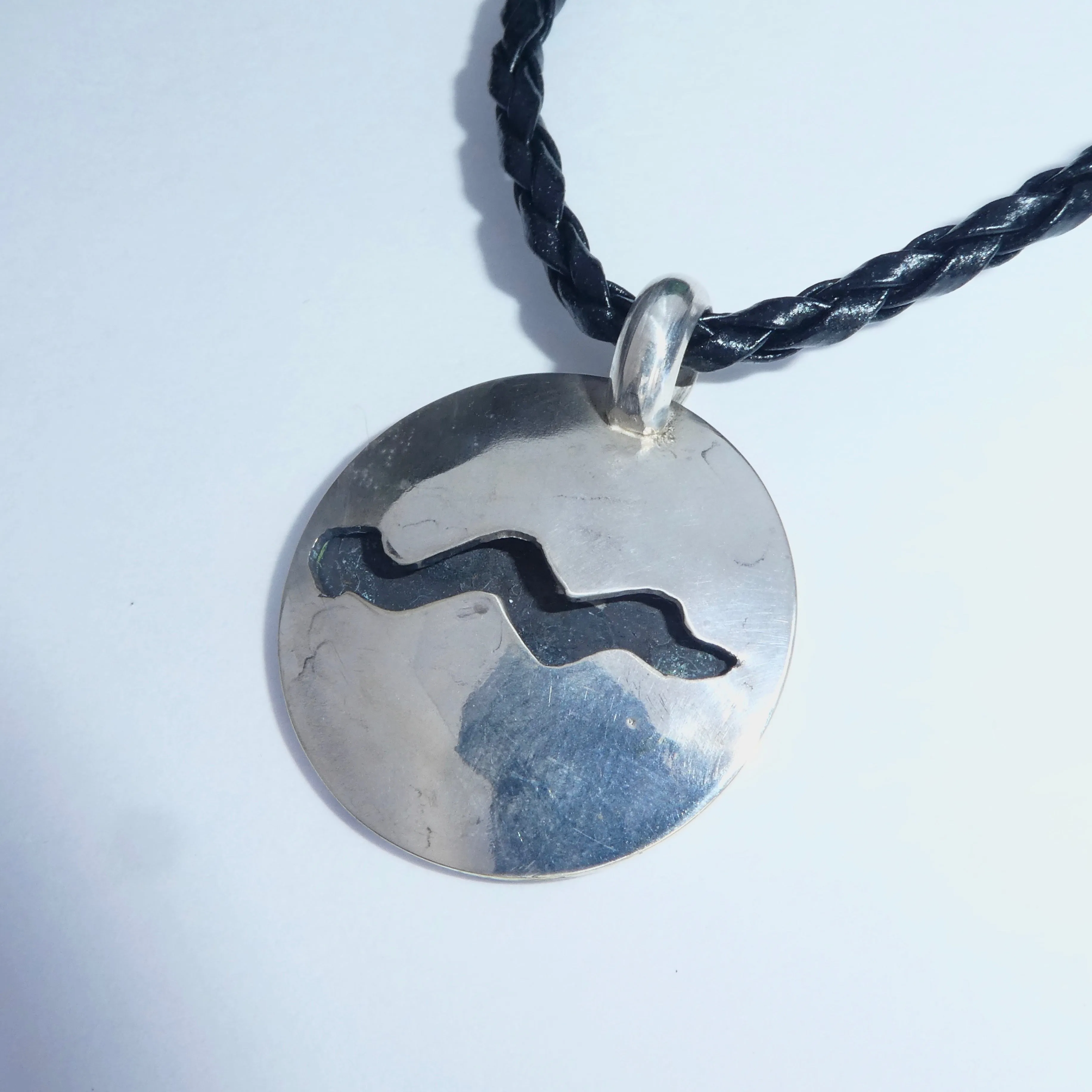 Petroglyph Serpent Sterling Silver Necklace