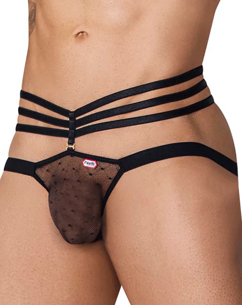 Pikante 1095 Oomph Mesh Jockstrap Black