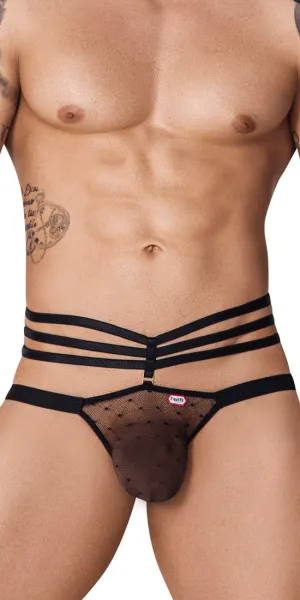 Pikante 1095 Oomph Mesh Jockstrap Black