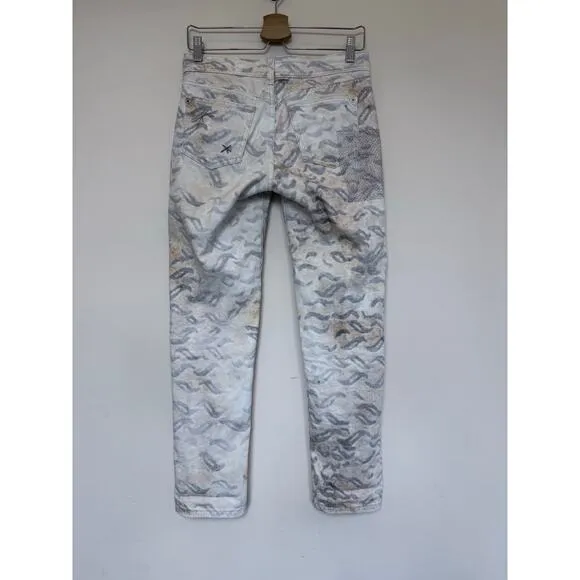PILCRO anthropologie anthro white grey pink patchwork slim boyfriend denim jeans