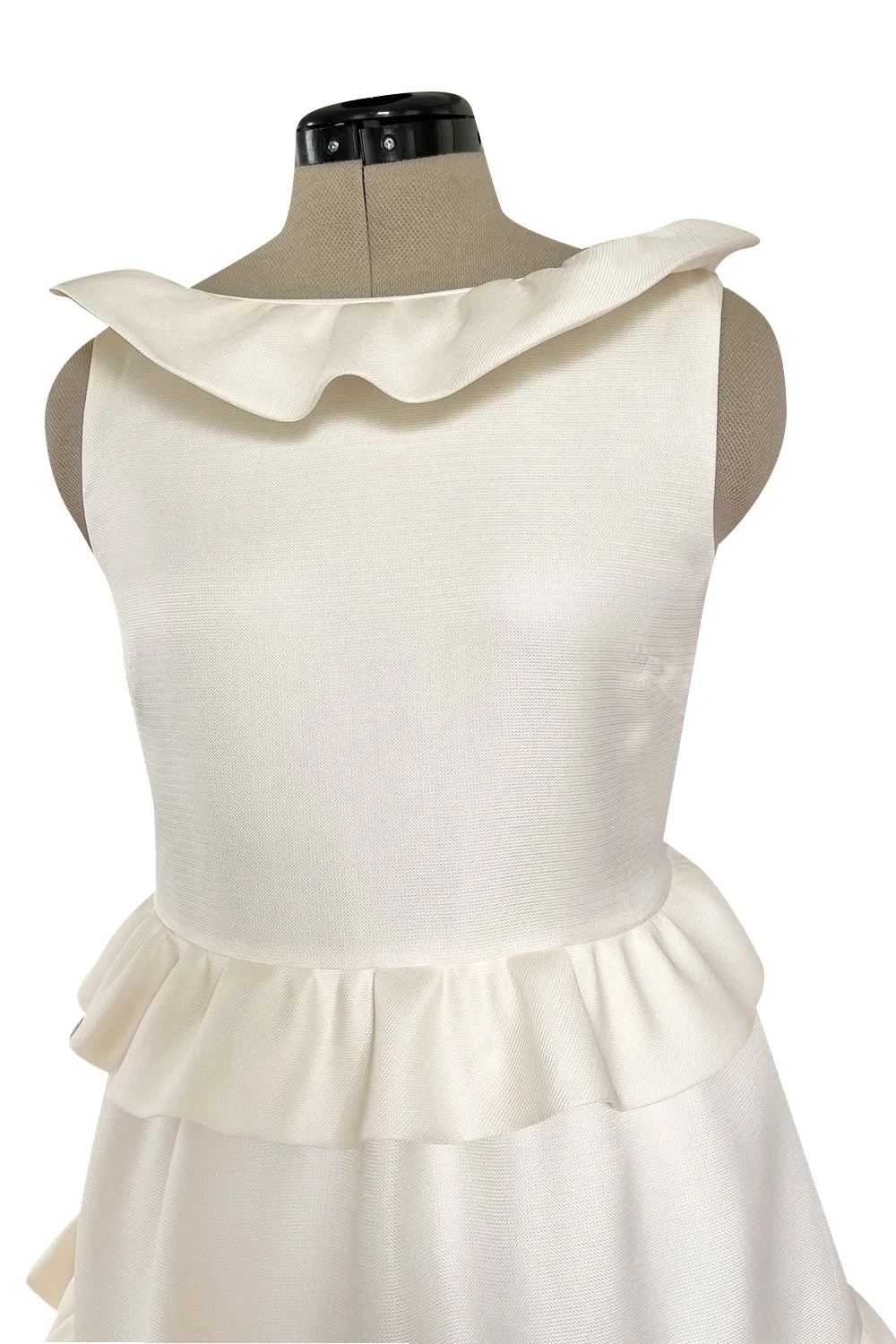 Prettiest Resort 2009 Christian Dior by John Galliano Runway Look 9 Ivory Silk Gazaar Baby Doll Dress