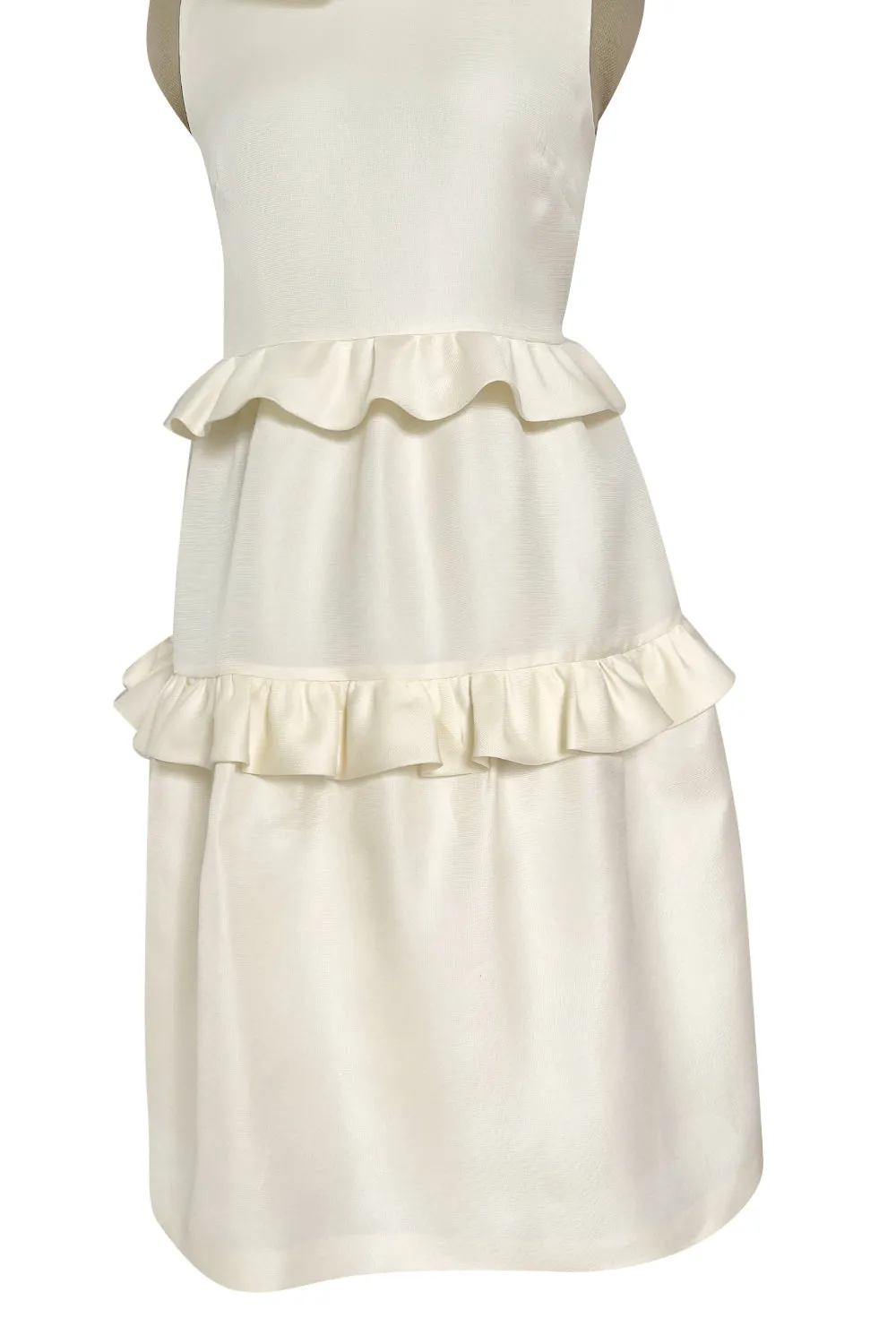 Prettiest Resort 2009 Christian Dior by John Galliano Runway Look 9 Ivory Silk Gazaar Baby Doll Dress