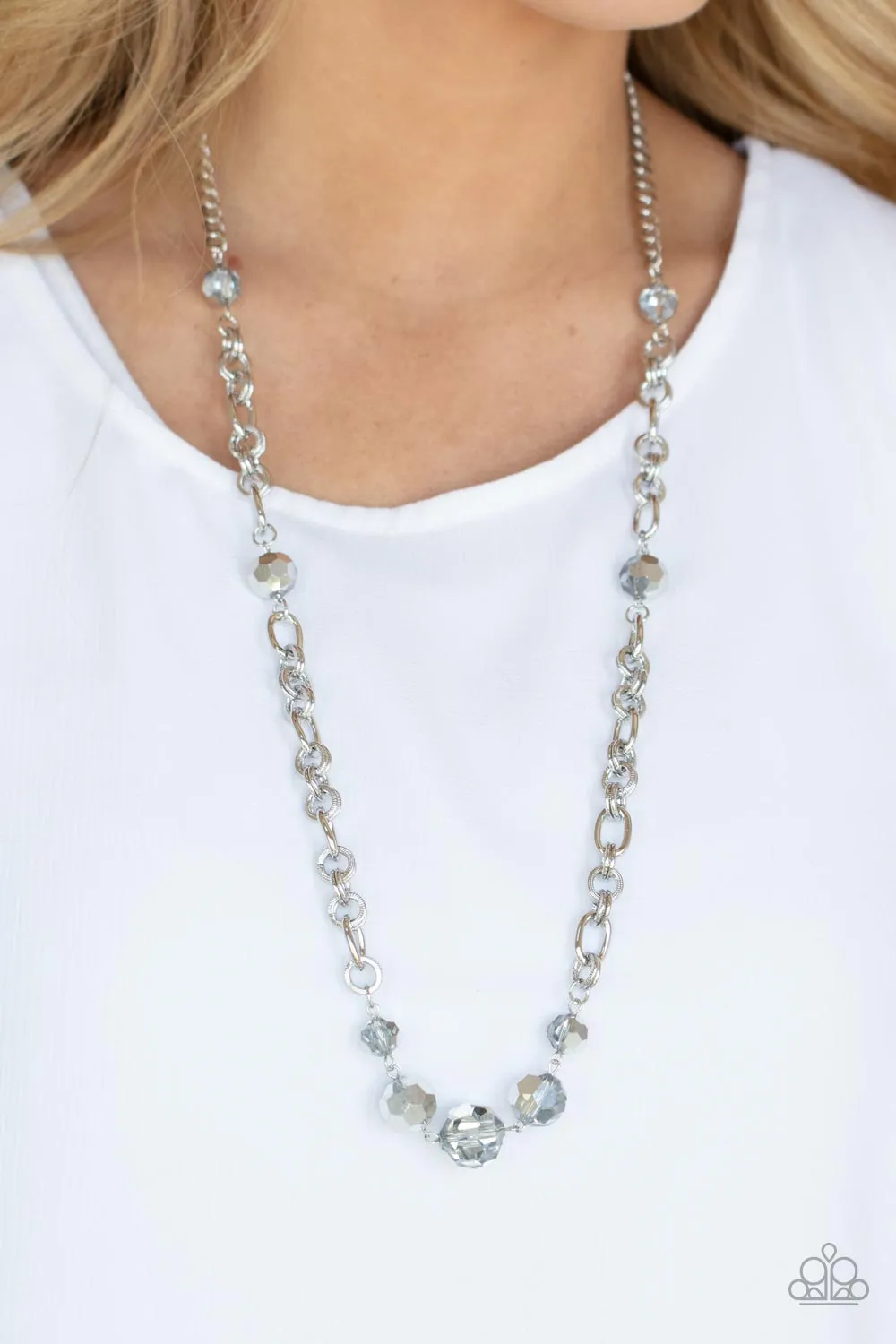 Prismatic Pick-Me-Up - Silver Necklace