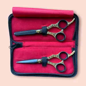 Professional Hair Cutting Thinning Scissors Barber Shears Hairdressing Set