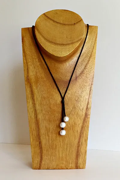 "Three's Company" Freshwater Pearl Necklace