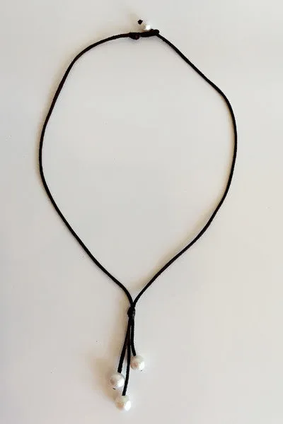 "Three's Company" Freshwater Pearl Necklace
