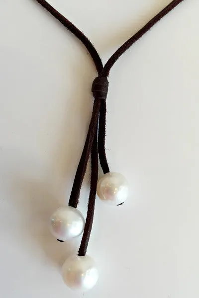 "Three's Company" Freshwater Pearl Necklace