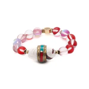 Red Cat Eye Beaded Mystic Bracelet