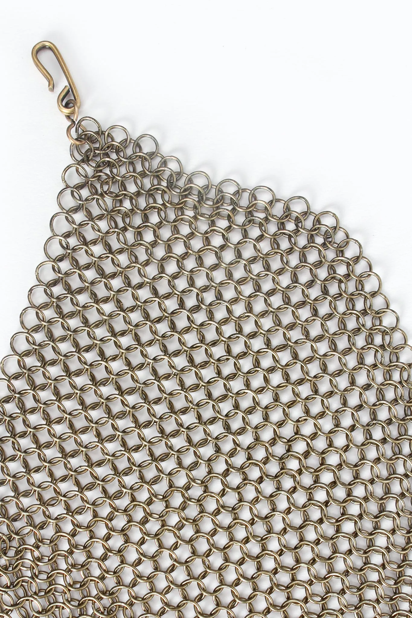 Ring Mesh Chain Charm Bib Necklace