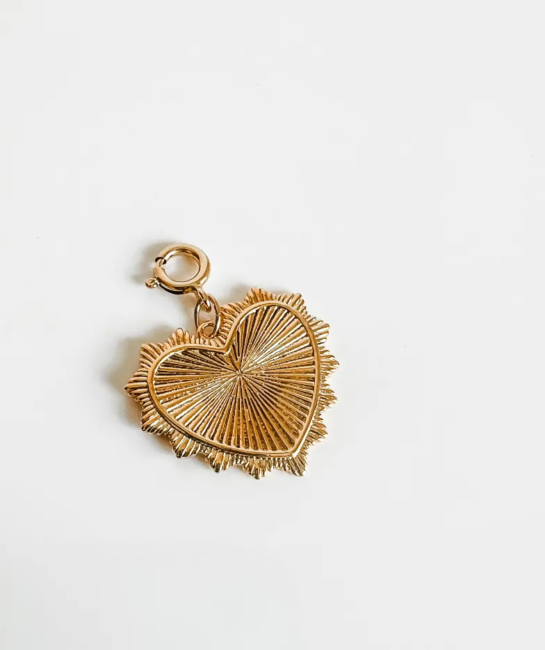 Round clasp charm clip