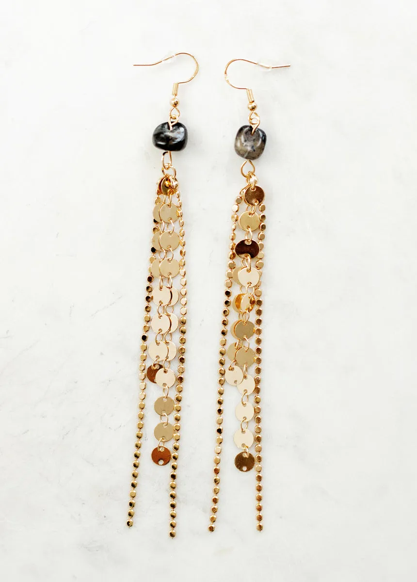 Sagitta Earrings in Stone
