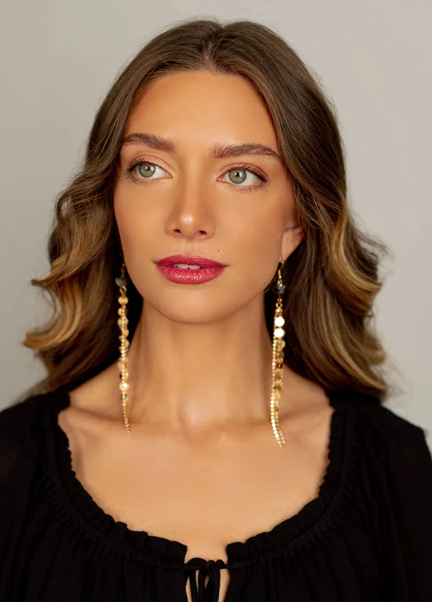 Sagitta Earrings in Stone