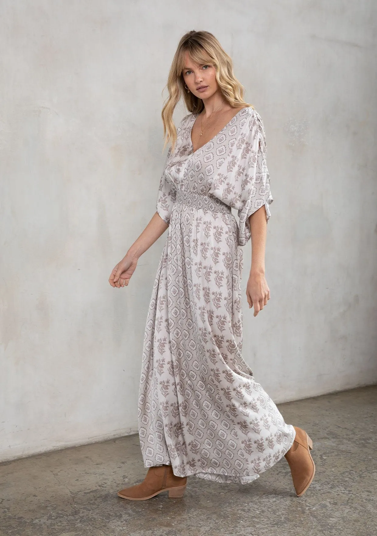 Serendipity Kimono Sleeve Maxi Dress
