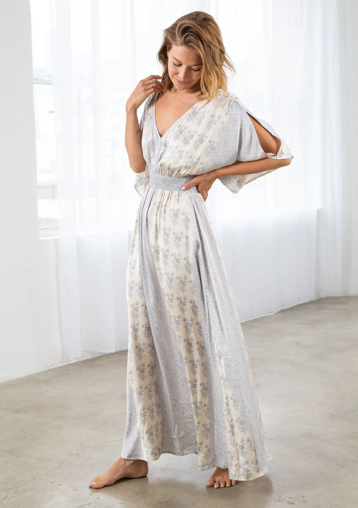 Serendipity Kimono Sleeve Maxi Dress