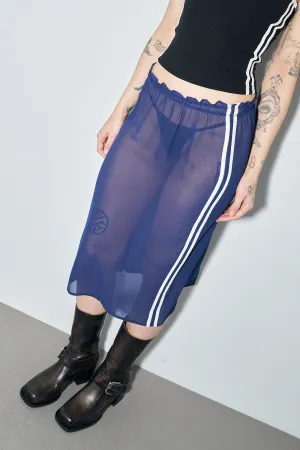 Sheer Sporty Chiffon Skirt