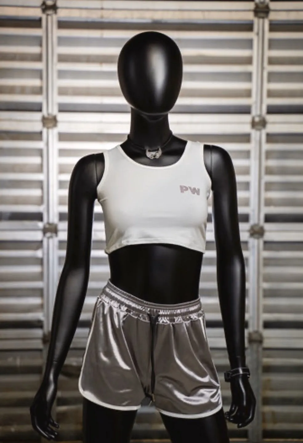 Short Crystal Collection Color Gray - Power Wings By Jullye Giliberti