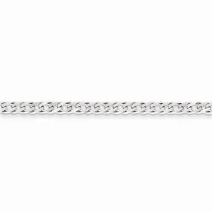 Silver 4.25-mm Double 6 Side Flat Fancy Chain