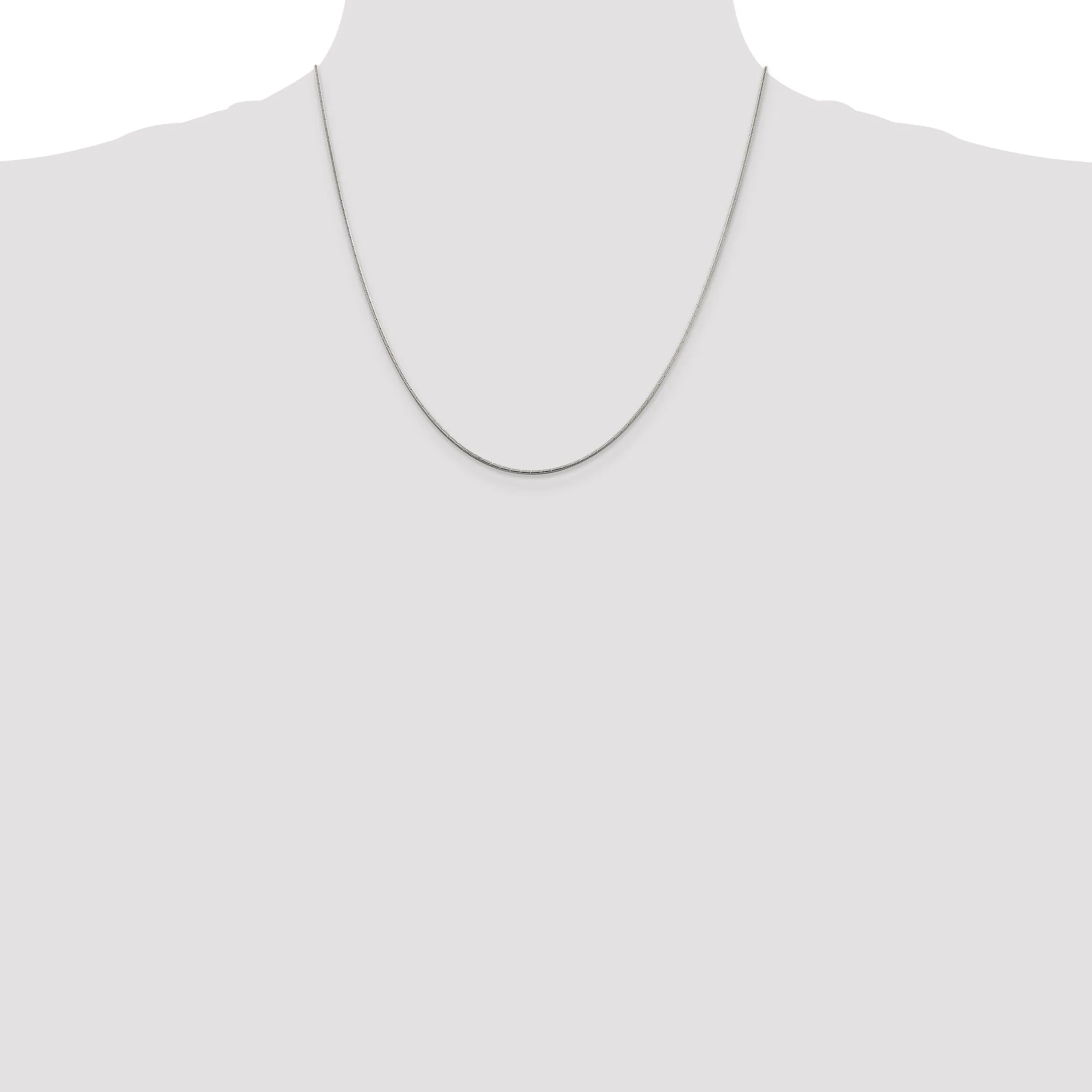 Silver D.C Polished 1.20-mm Snake Chain