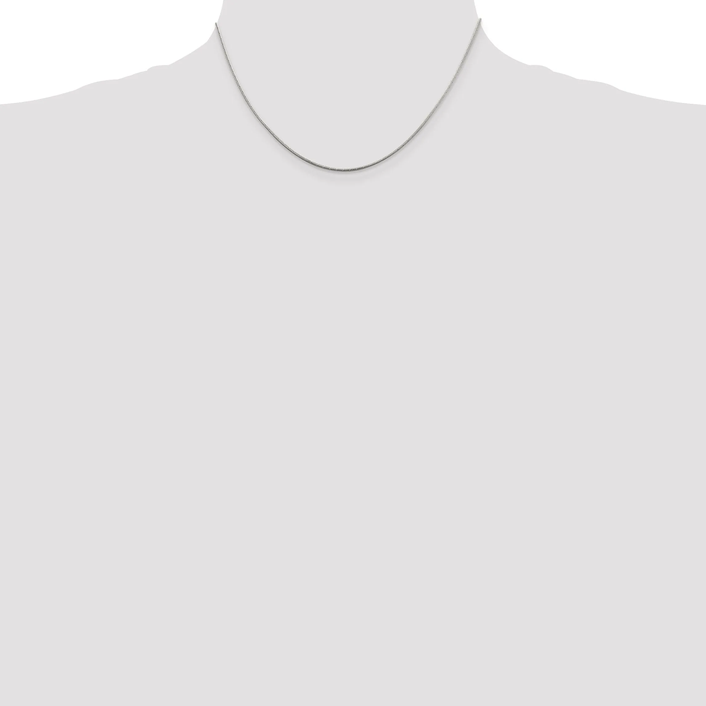 Silver D.C Polished 1.20-mm Snake Chain