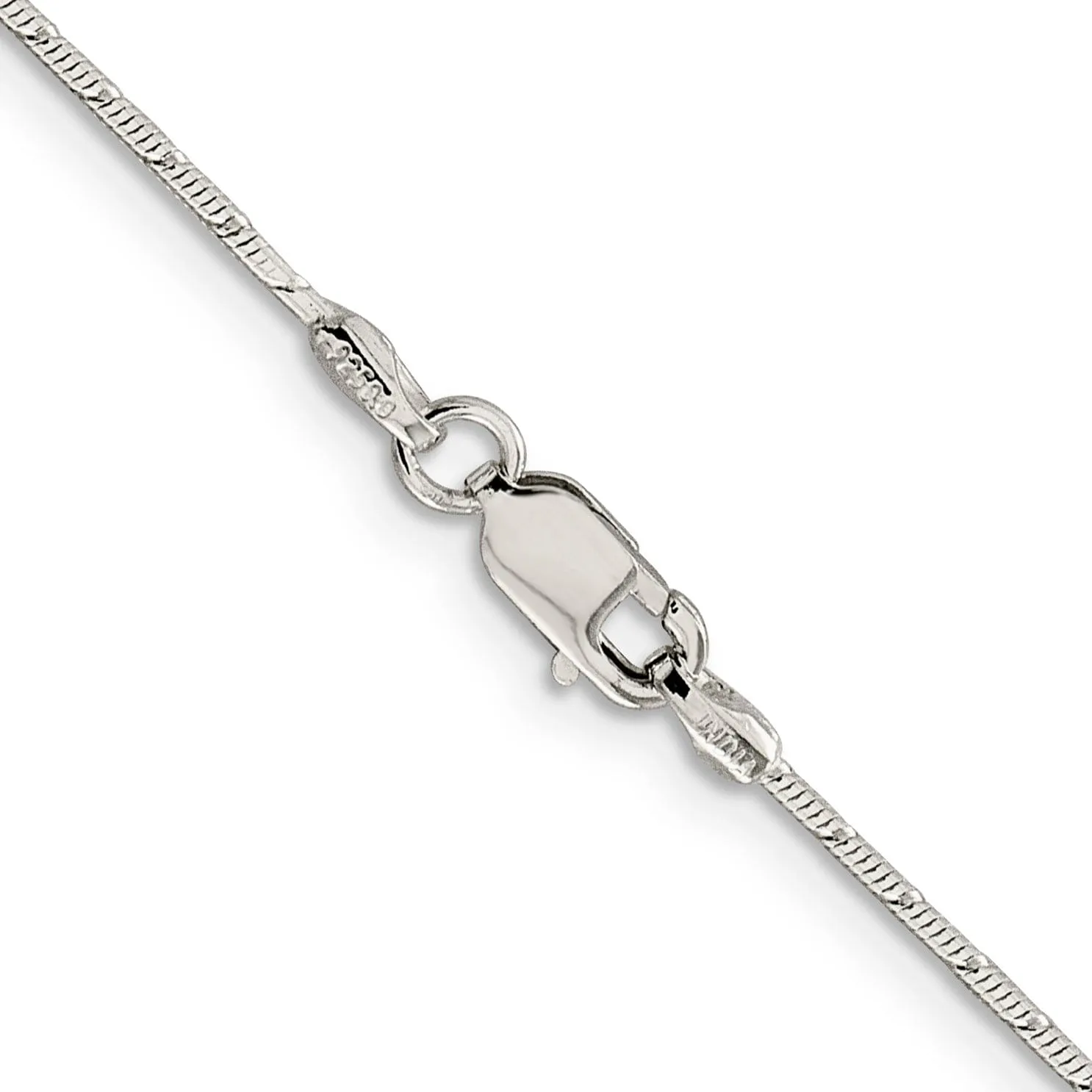 Silver D.C Polished 1.20-mm Snake Chain