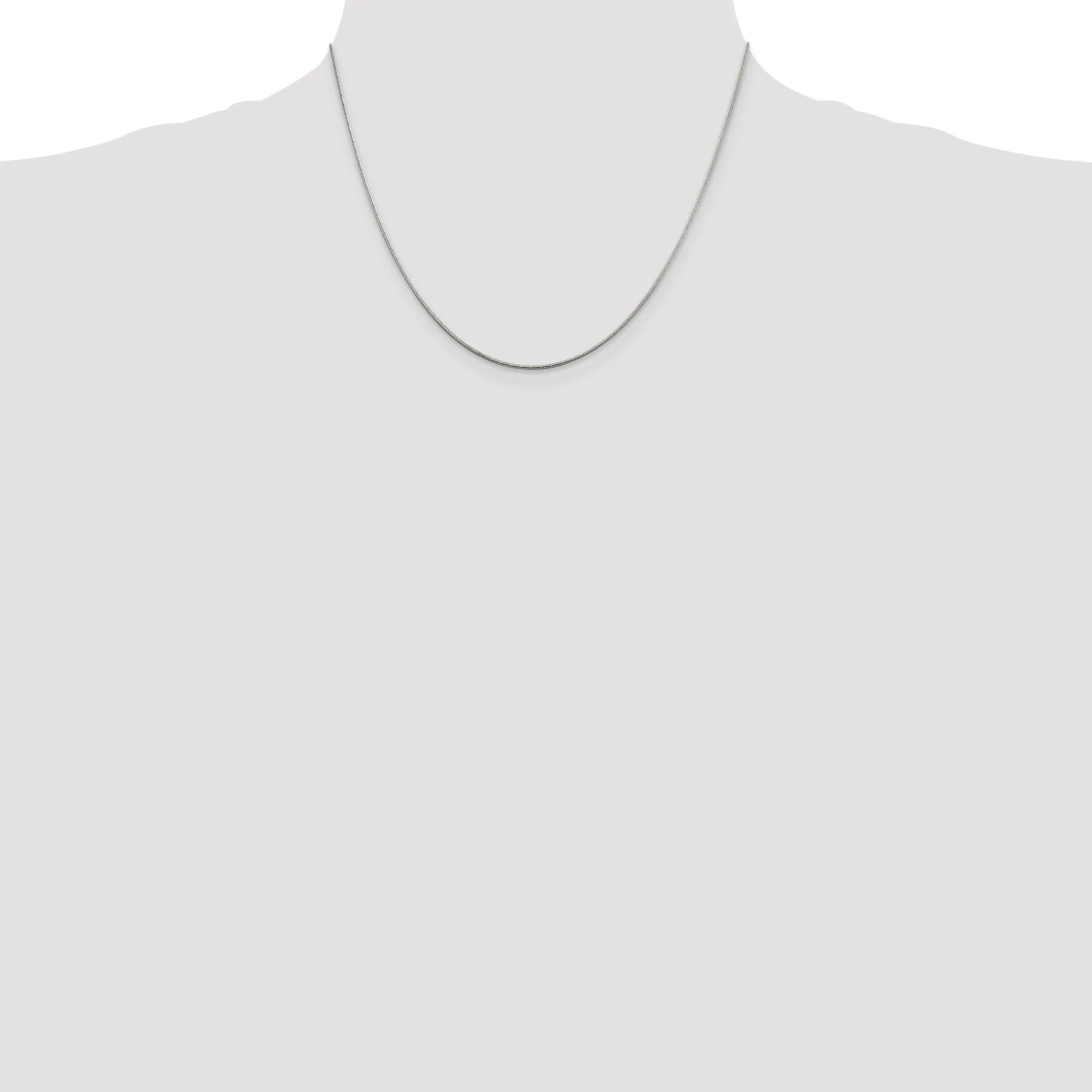 Silver D.C Polished 1.20-mm Snake Chain