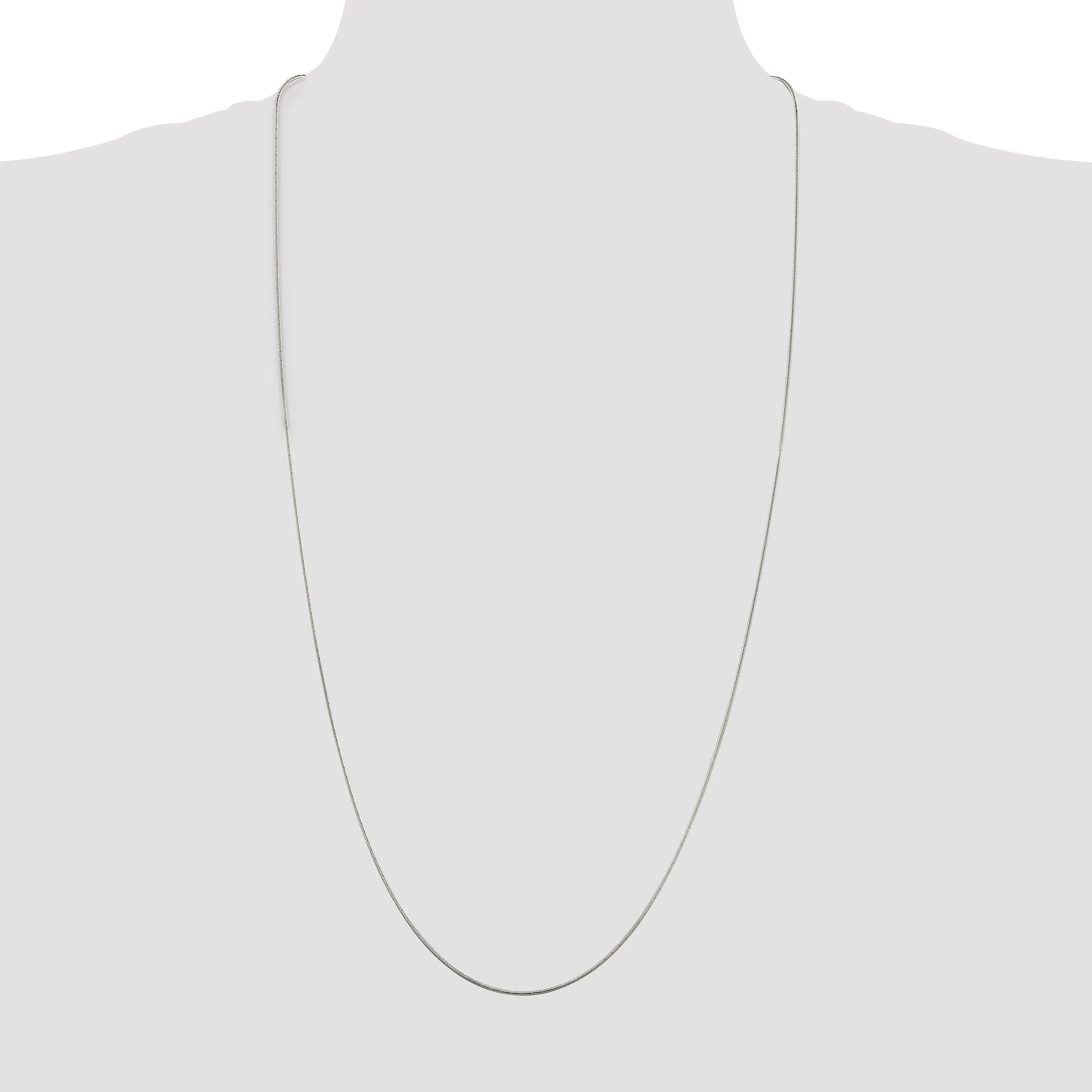 Silver D.C Polished 1.20-mm Snake Chain