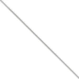 Silver Polish Solid 1.75-mm Round Snake Chain