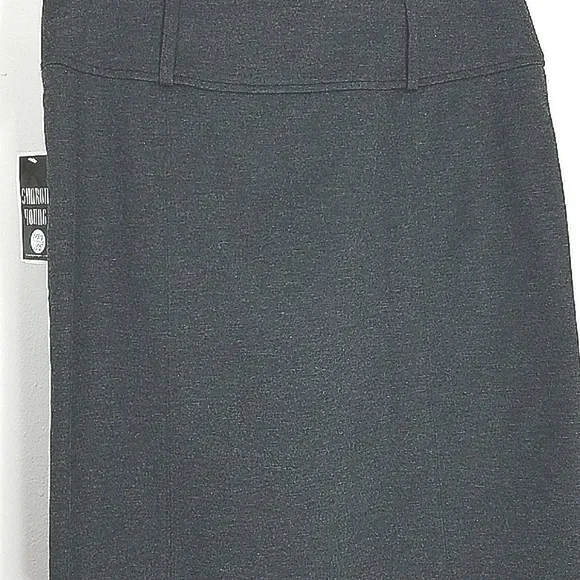 Skirt Midi Sharon Young Pencil charcoal gray lined New NWT VINTAGE