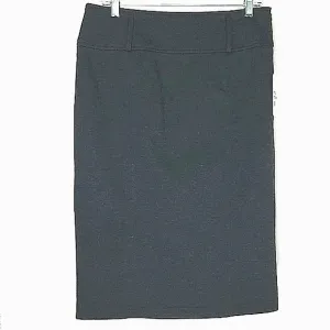 Skirt Midi Sharon Young Pencil charcoal gray lined New NWT VINTAGE