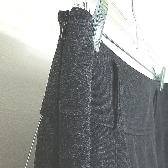 Skirt Midi Sharon Young Pencil charcoal gray lined New NWT VINTAGE