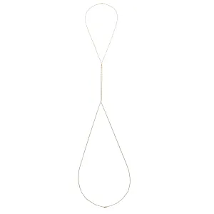 Sky Blue Enamel Body Chain - 14K Gold Filled