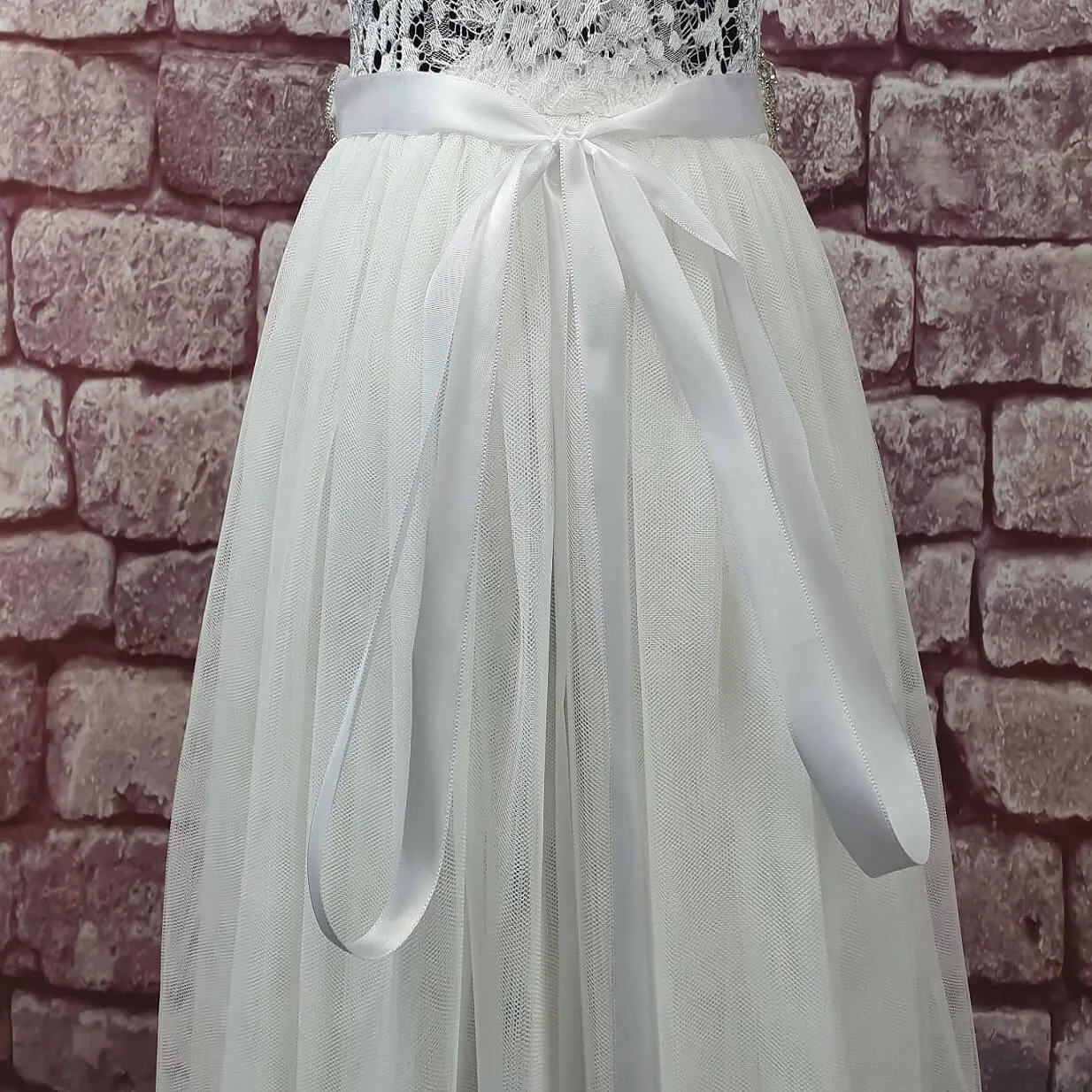 Slim Diamante Sash - Various Colours