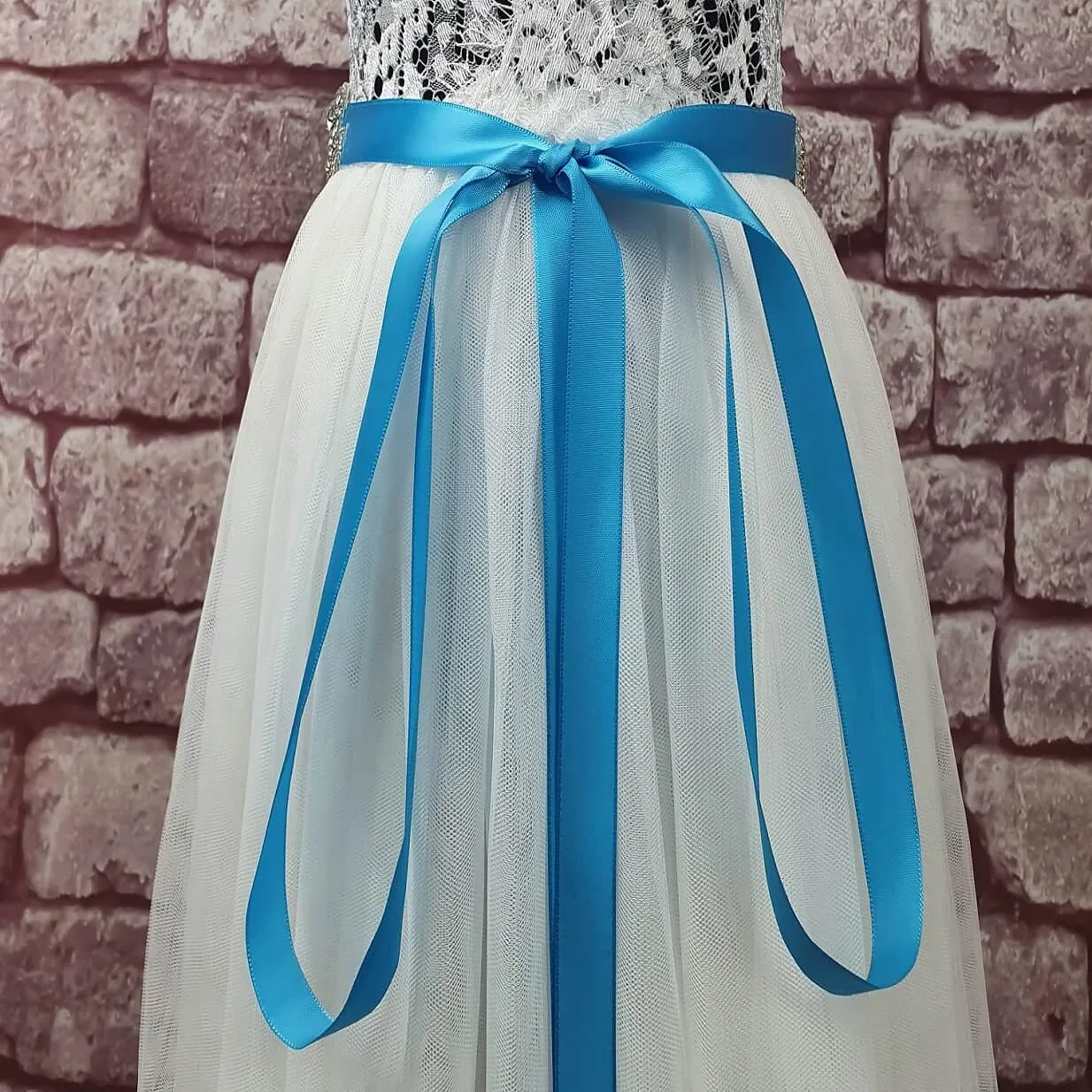 Slim Diamante Sash - Various Colours
