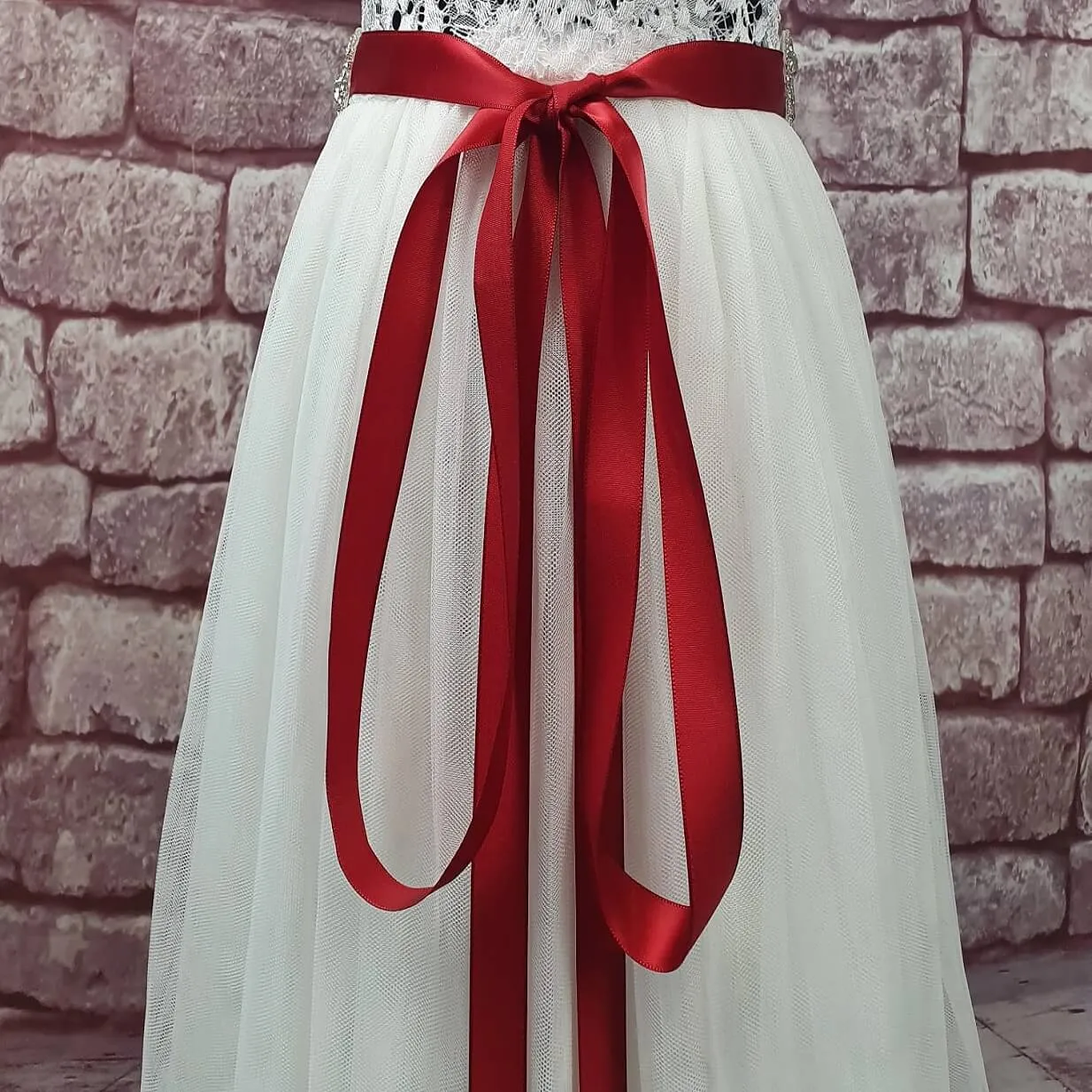 Slim Diamante Sash - Various Colours
