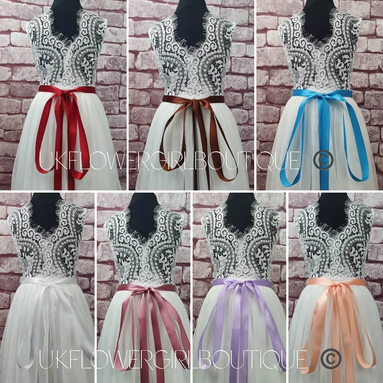 Slim Diamante Sash - Various Colours