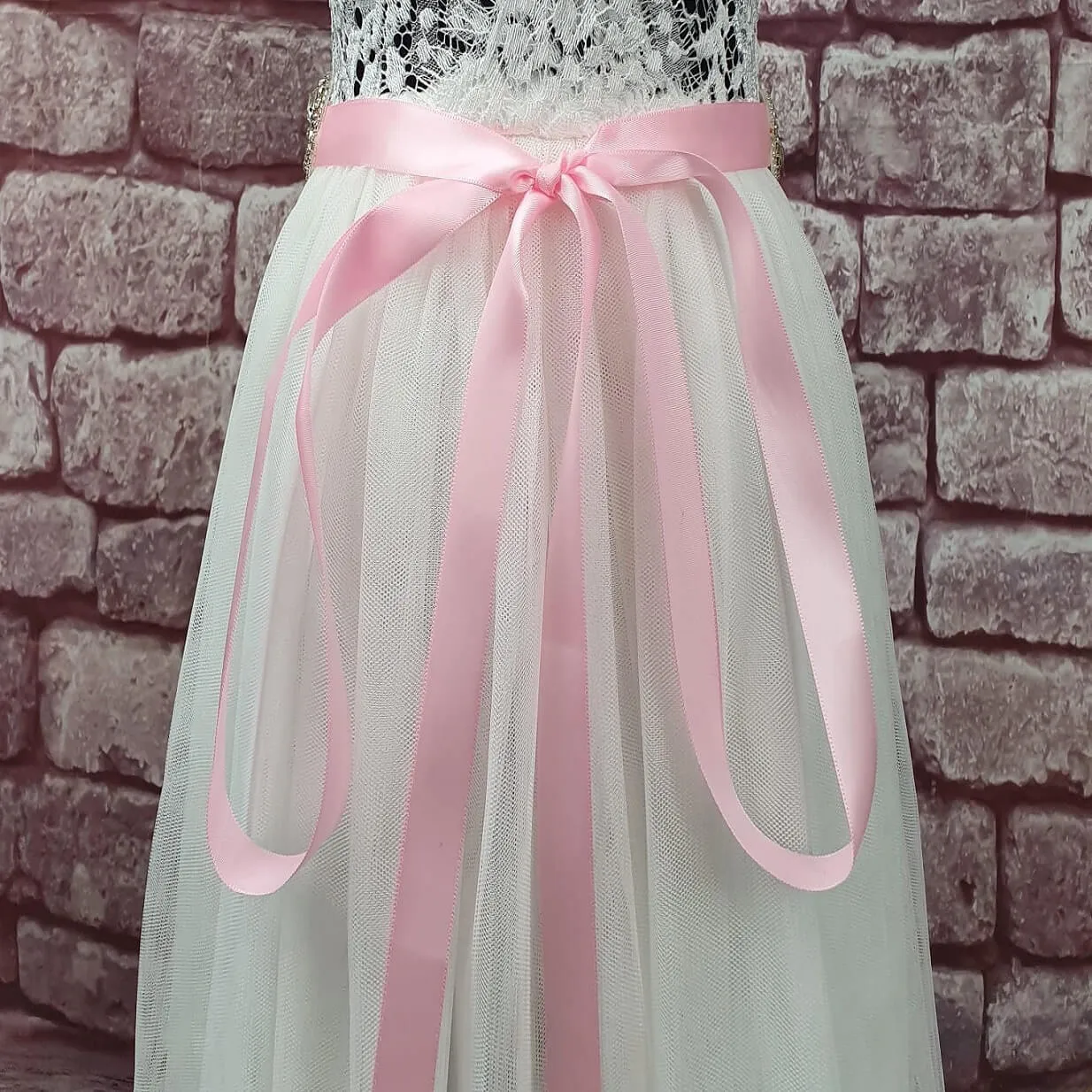 Slim Diamante Sash - Various Colours