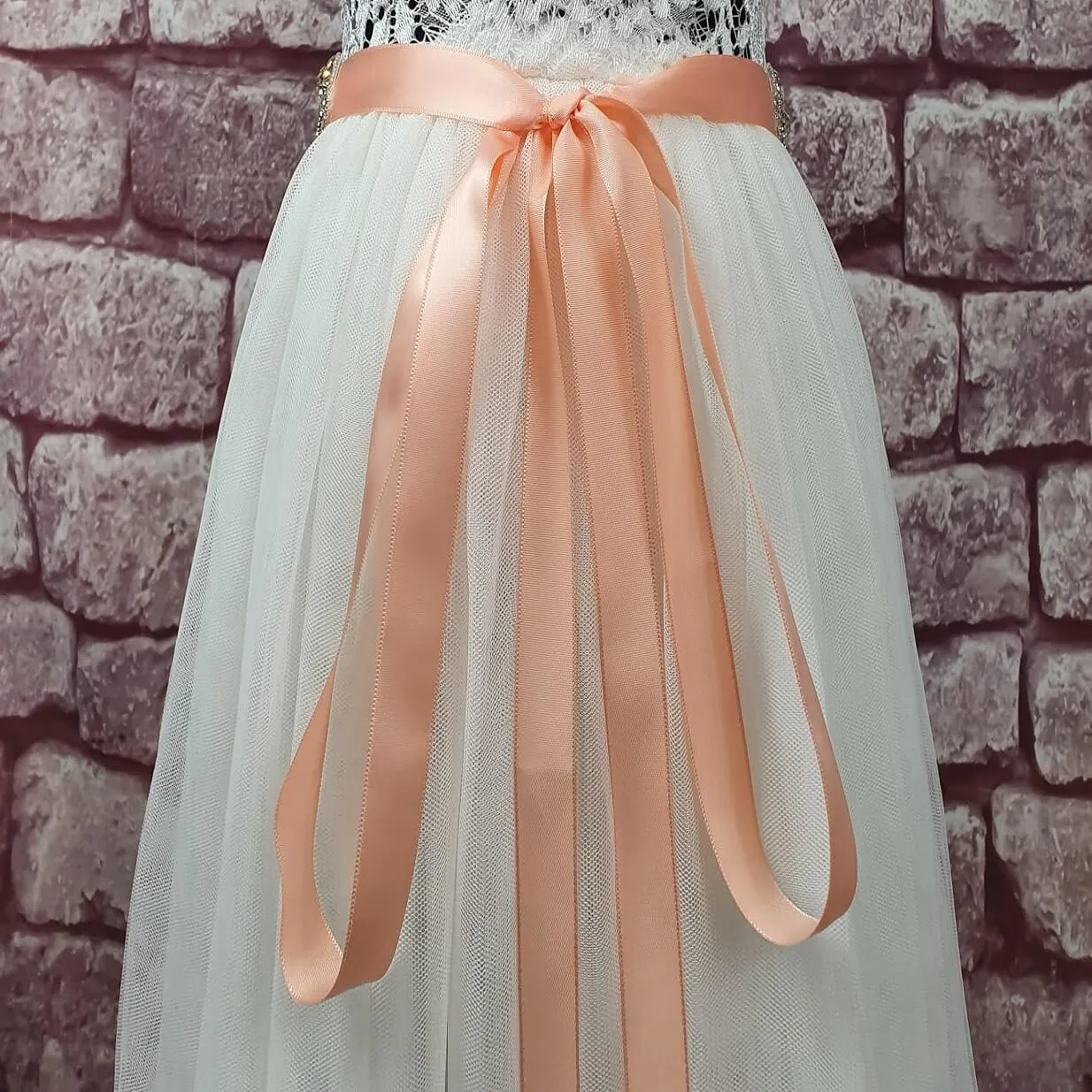 Slim Diamante Sash - Various Colours