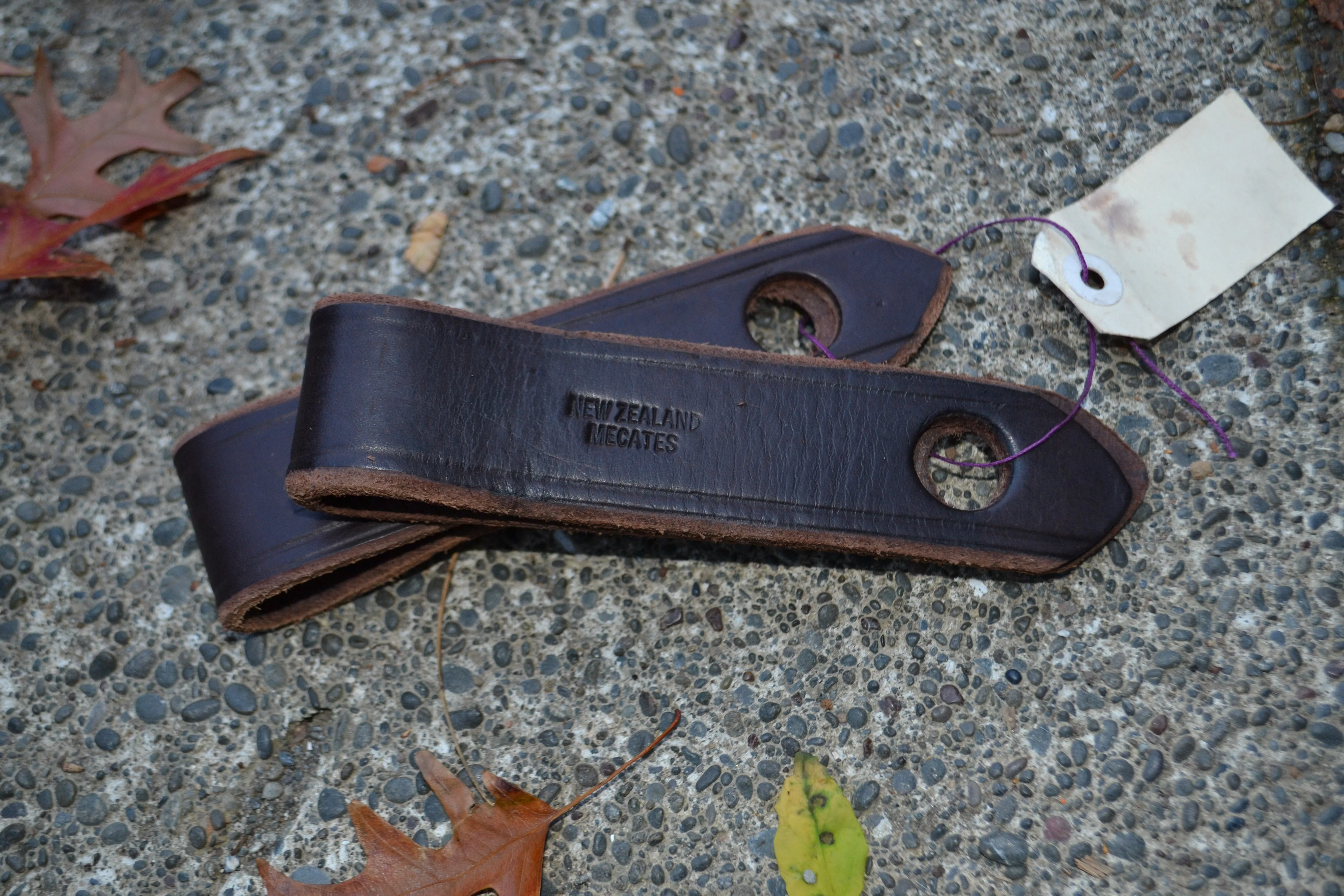 Slobber Straps: Mini. Dark Brown.