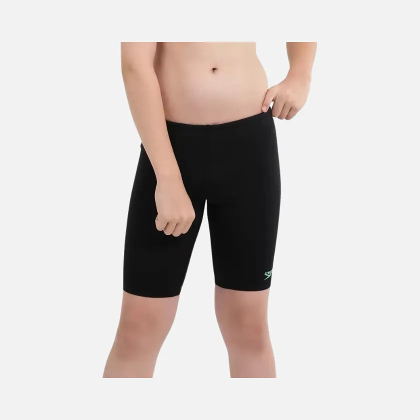 Speedo Essential Endurance  Junior Boy Jammer -Black/Harlequin Green