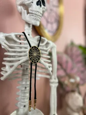 SPIDERWEB BOLO TIE
