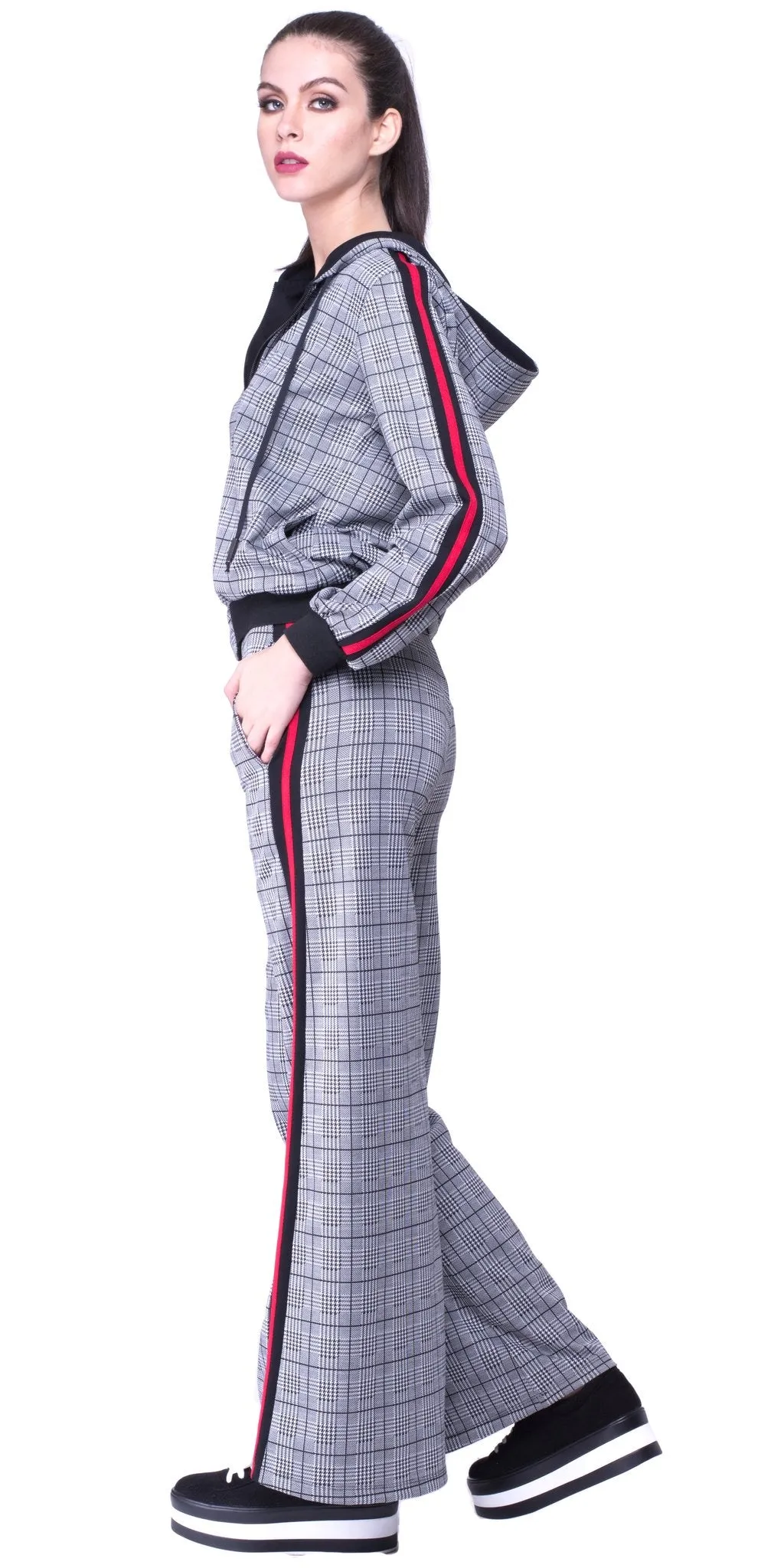 Sport Stripe Plaid Pant
