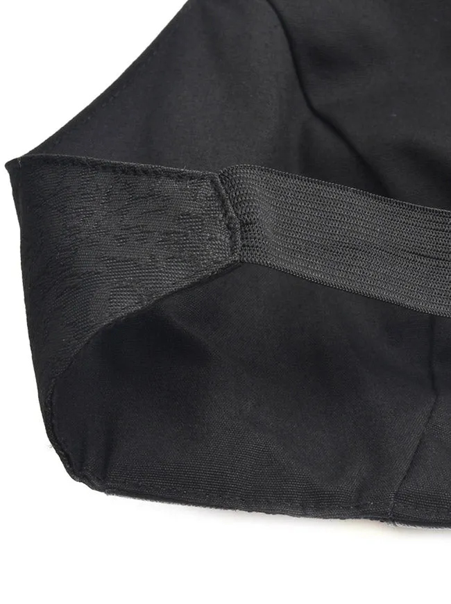 Steampunk Halter Sleeveless Backless Leather Tank Top