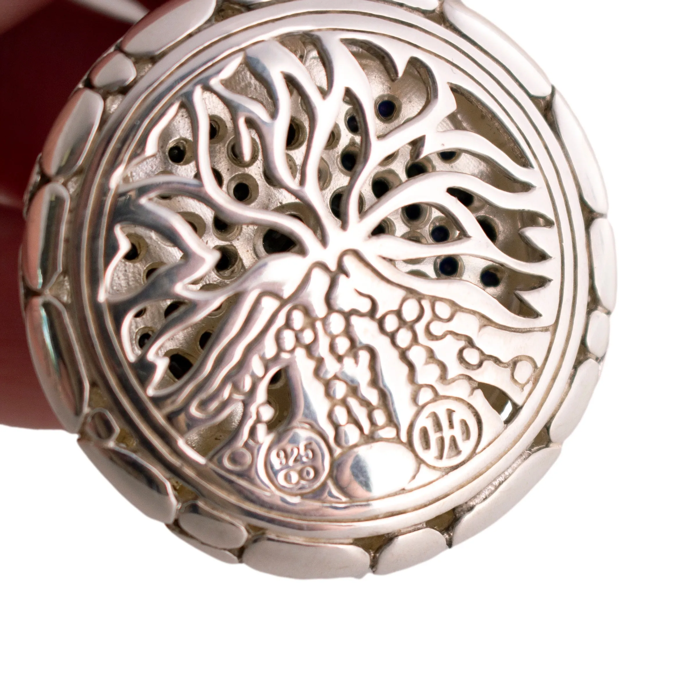 Sterling John Hardy Black Sapphire Pendant