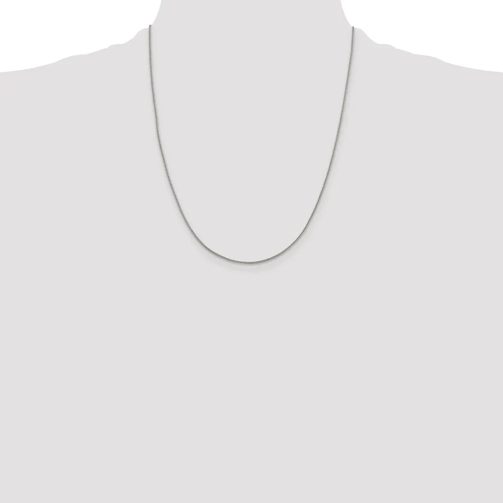 Sterling Silver 1.15mm Curb Chain